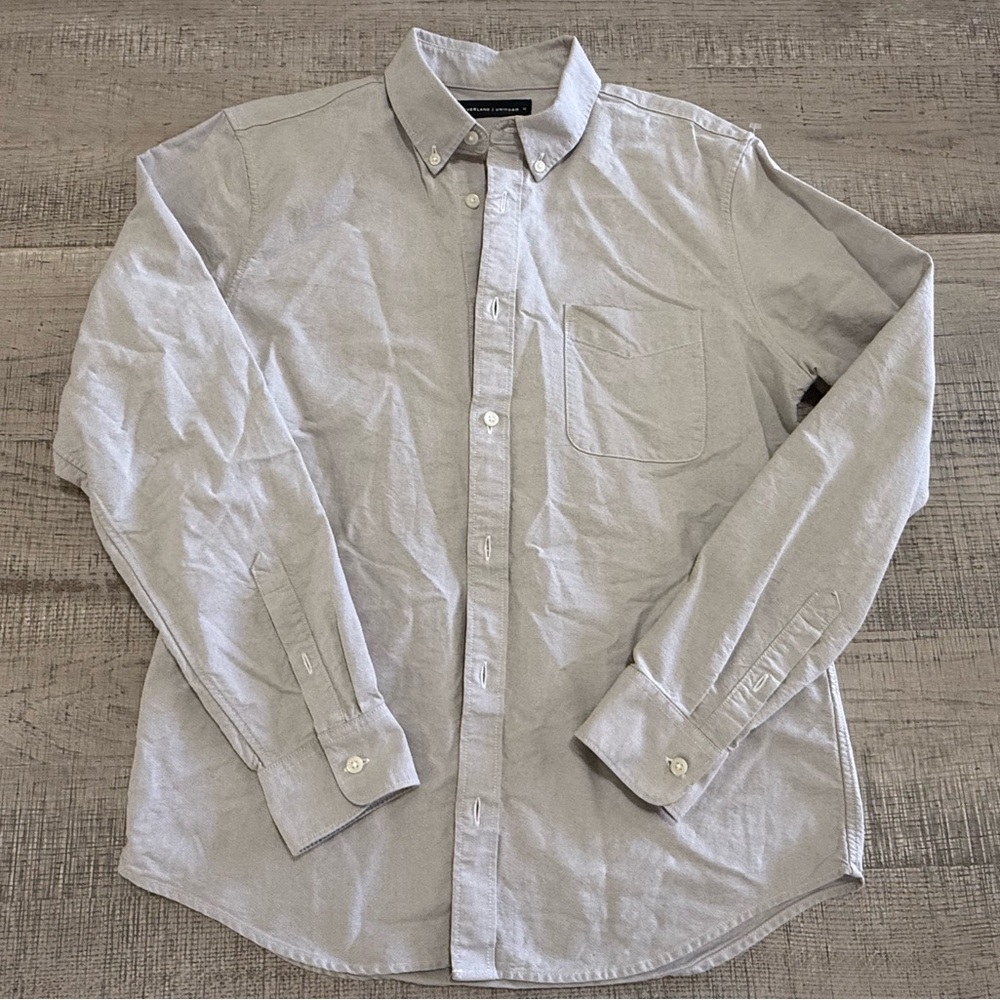Everlane Uniform Men’s Long Sleeve Button Up Dress Shirt Size Medium - Picture 2 of 15